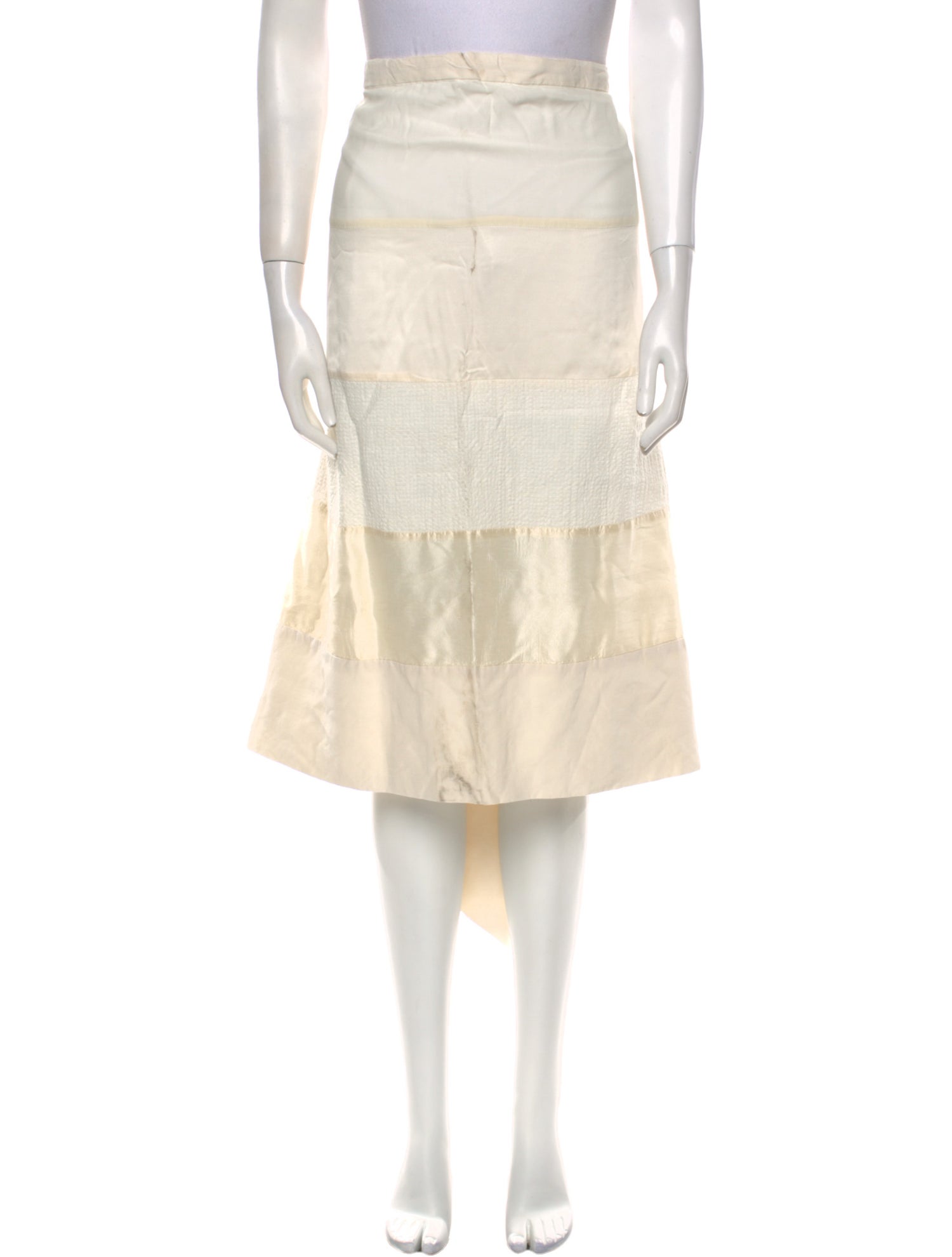 Phoebe English Silk Knee-Length Skirt