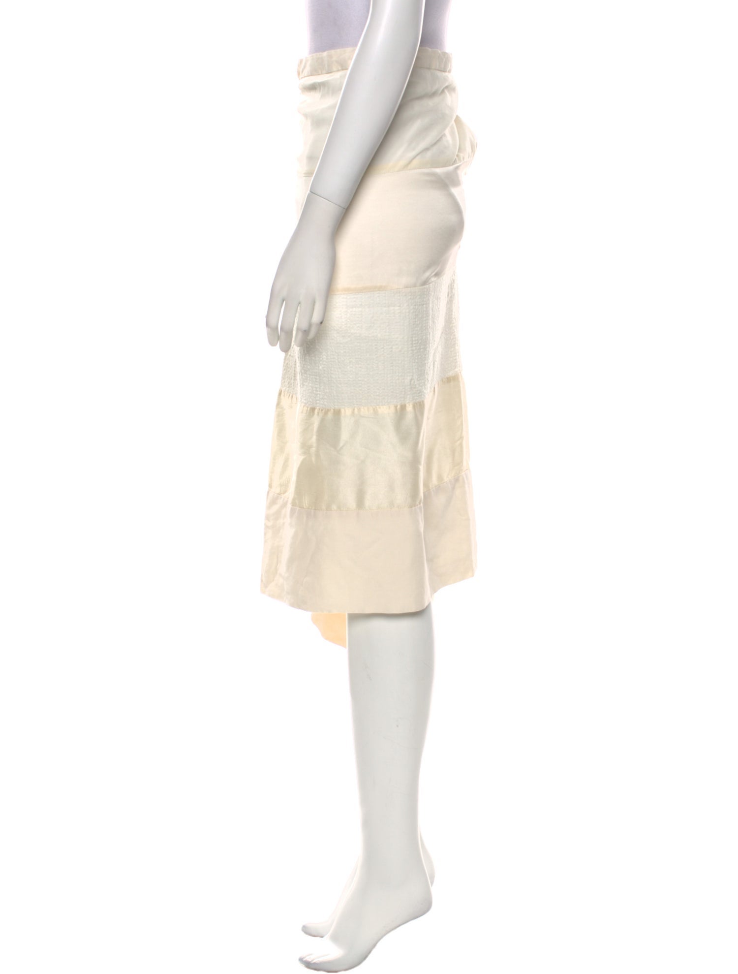 Phoebe English Silk Knee-Length Skirt