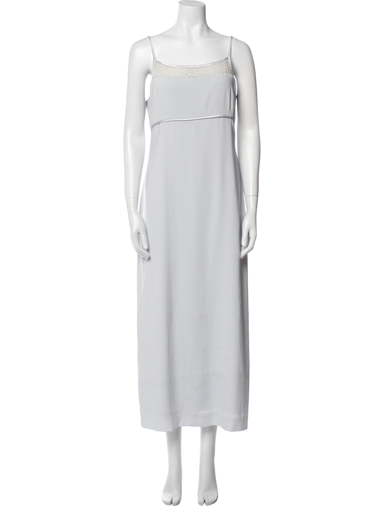 Phoebe English Square Neckline Long Dress