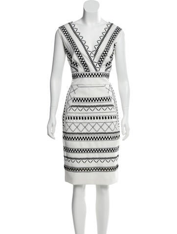 Ph15 Dresses Printed Knee-Length Dress L