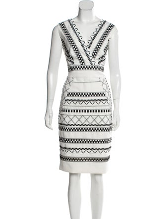 PH15 Printed Knee-Length Dress