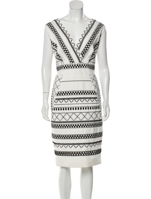 PH15 Striped Knee-Length Dress