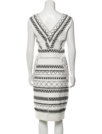 PH15 Striped Knee-Length Dress