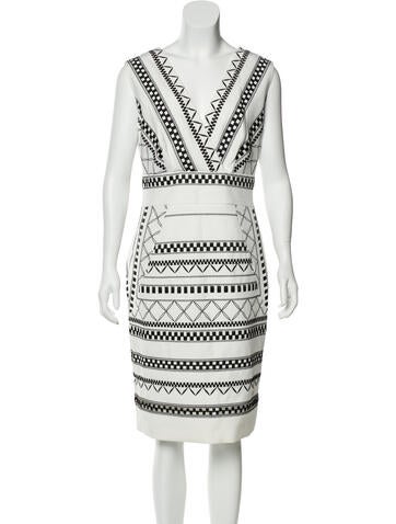 Ph15 Dresses Printed Knee-Length Dress Us10, Uk14 | L