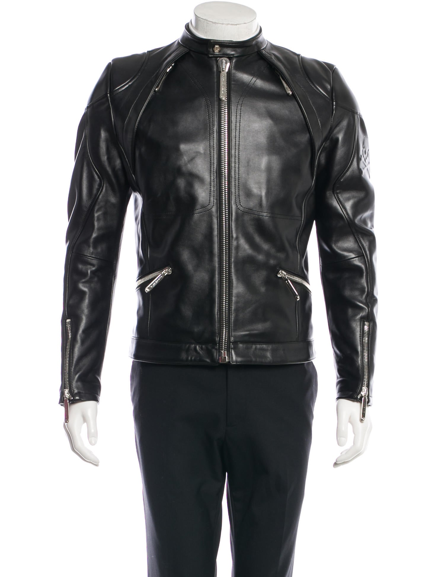 Philipp Plein Junior Force Leather Jacket W Tags Clothing Force Leather Jacket W Tags
