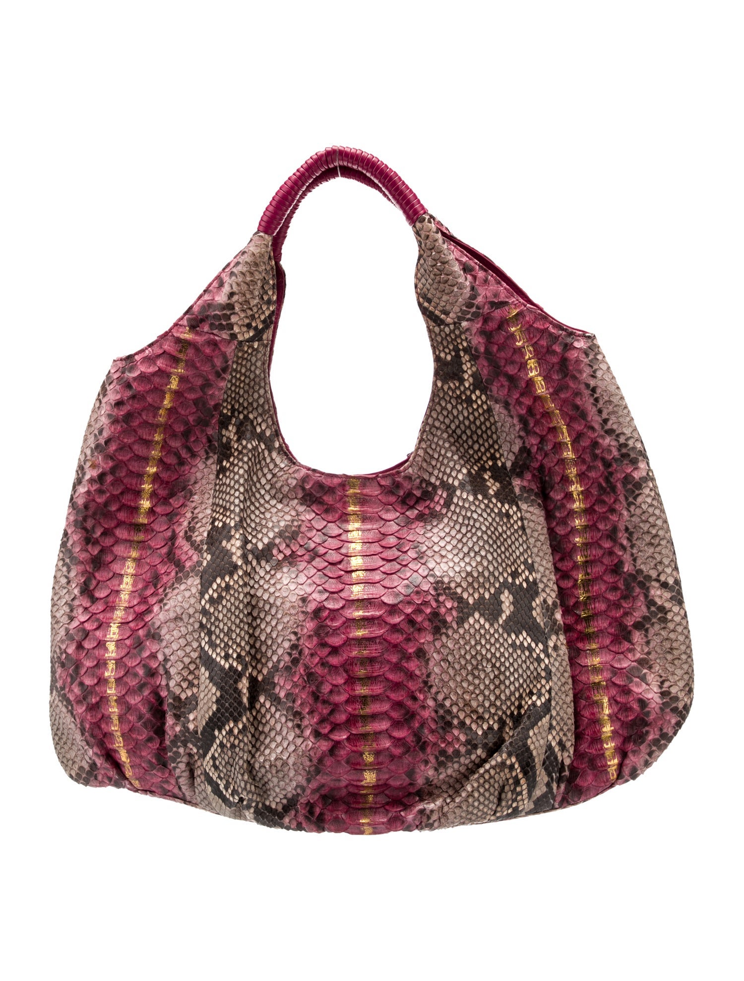 W.H. Petronela Snakeskin Shoulder Bag