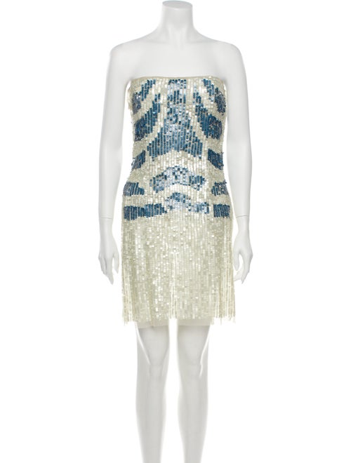 Patrizia Pepe Colorblock Pattern Mini Dress