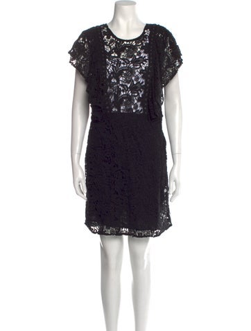 Patrizia Pepe Dresses Lace Pattern Knee-Length Dress Us8, It44 | M