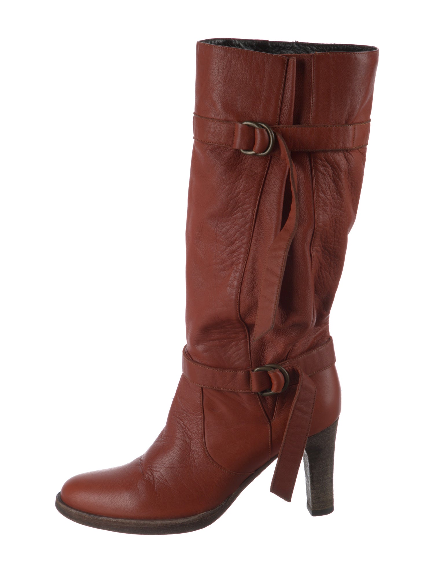 Patrizia Pepe Leather Riding Boots