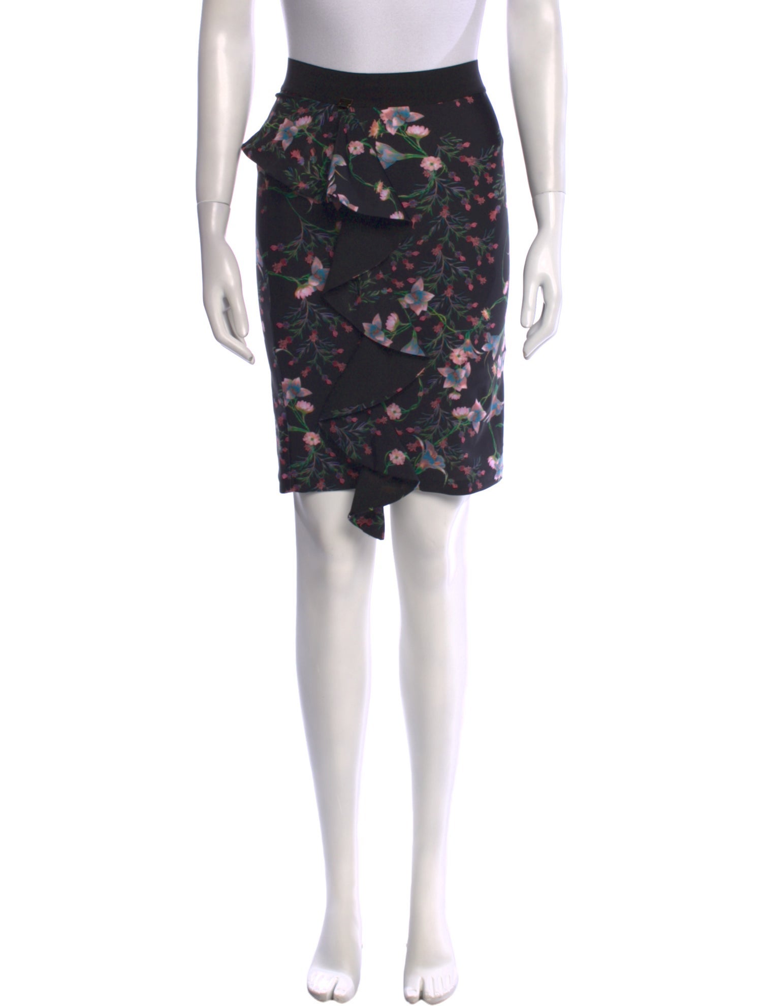Patrizia Pepe Floral Print Knee-Length Skirt