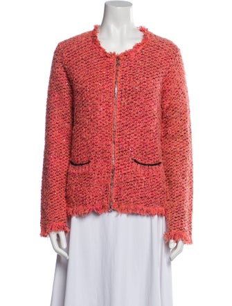 Patrizia Pepe Tweed Pattern Evening Jacket