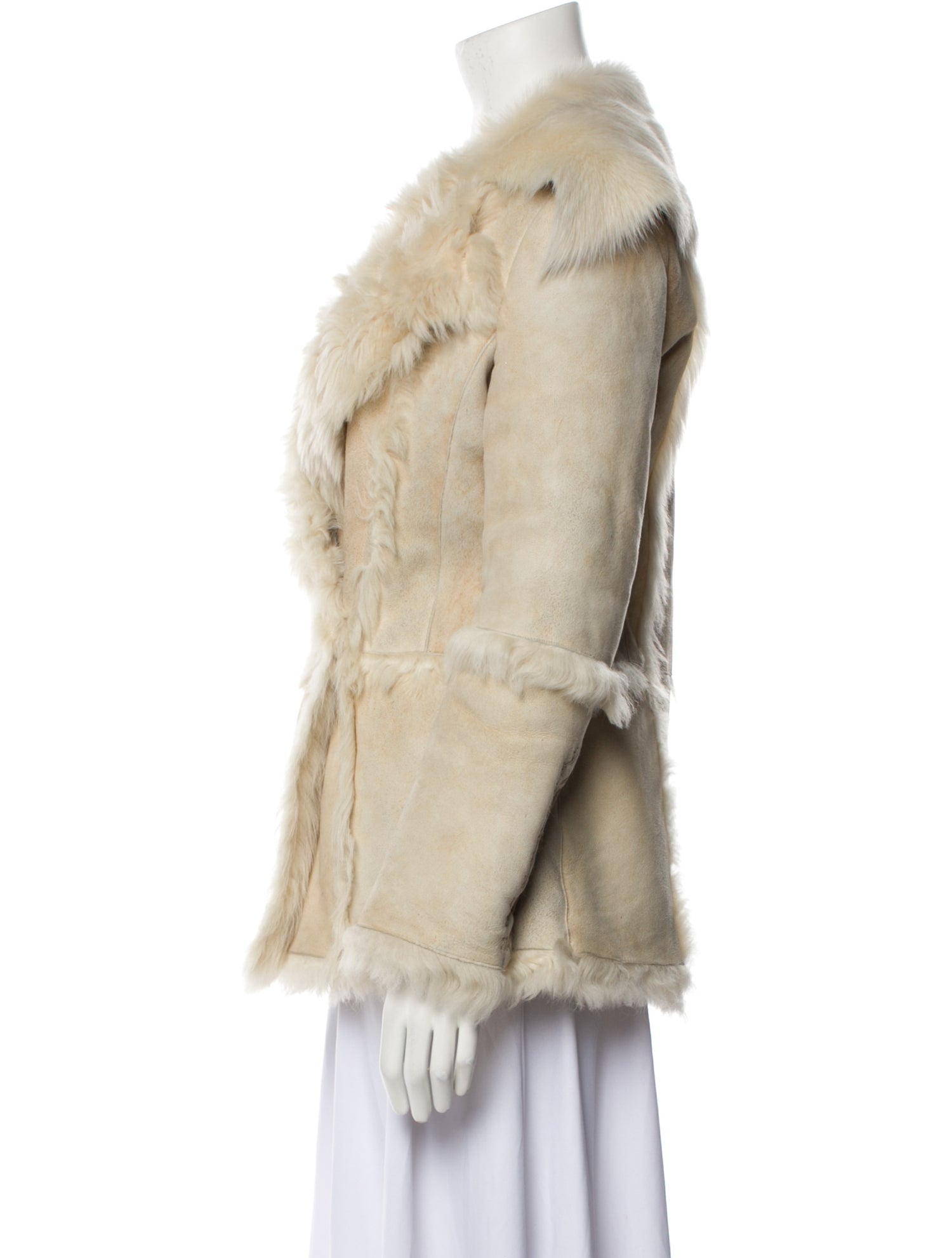 Patrizia Pepe Genuine Shearling Fur Coat