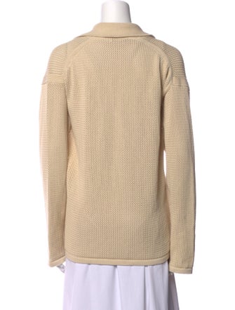 Piacenza V-Neck Long Sleeve Button-Up Top