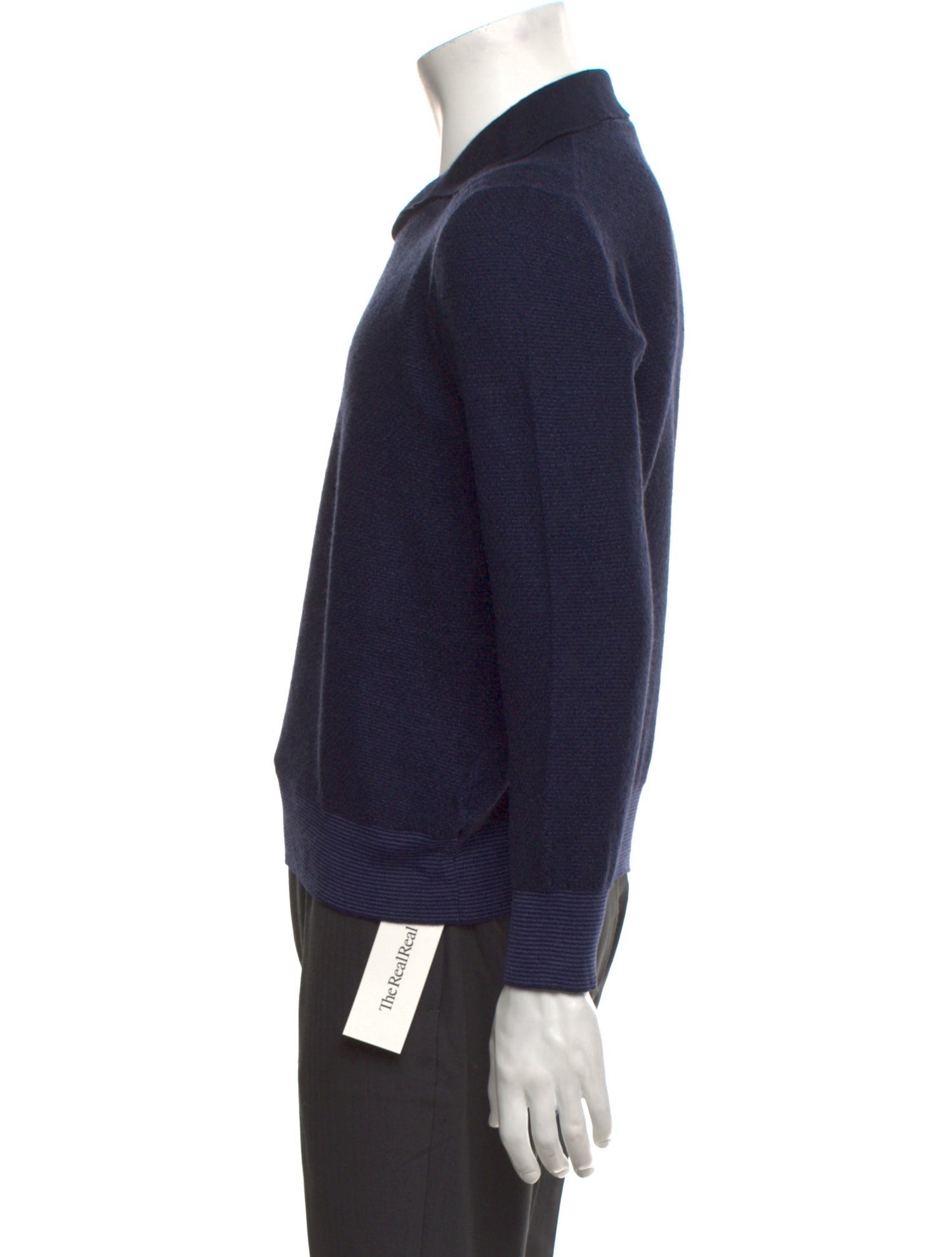 Piacenza Wool Crew Neck Polo Sweater