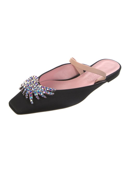 Piferi Satin Crystal Embellishments Mules