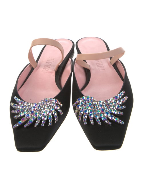 Piferi Satin Crystal Embellishments Mules