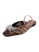 Piferi Animal Print Crystal Embellishments Mules