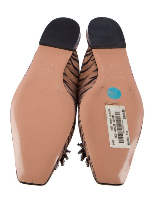Piferi Animal Print Crystal Embellishments Mules