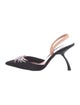 Piferi Satin Colorblock Pattern Slingback Pumps
