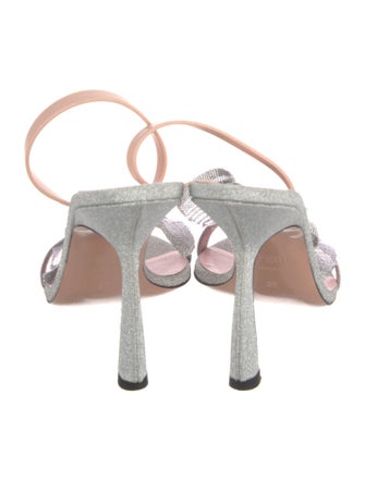 Piferi Glitter Colorblock Pattern Slingback Sandals