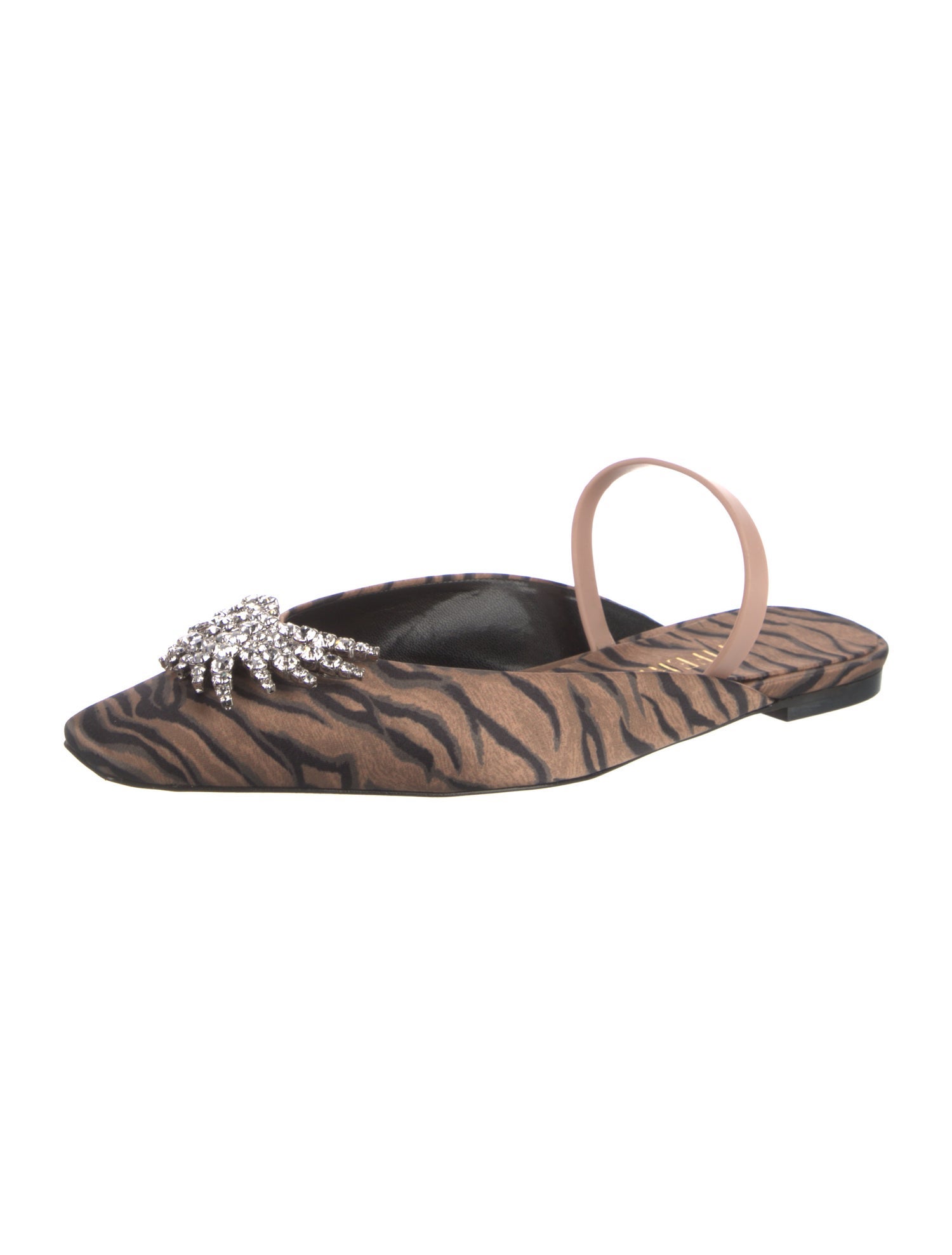 Piferi Satin Animal Print Flats