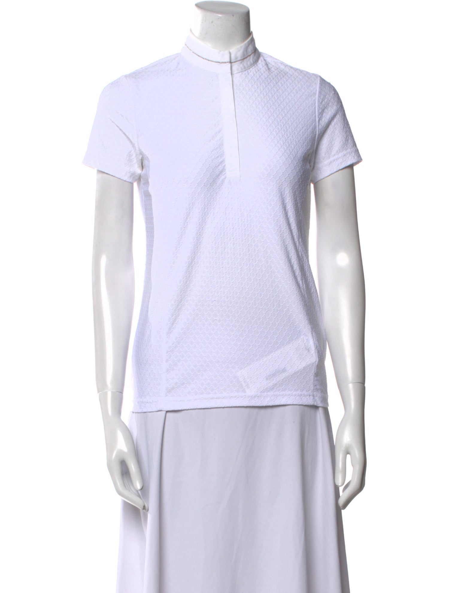 Pikeur Mock Neck Short Sleeve Polo
