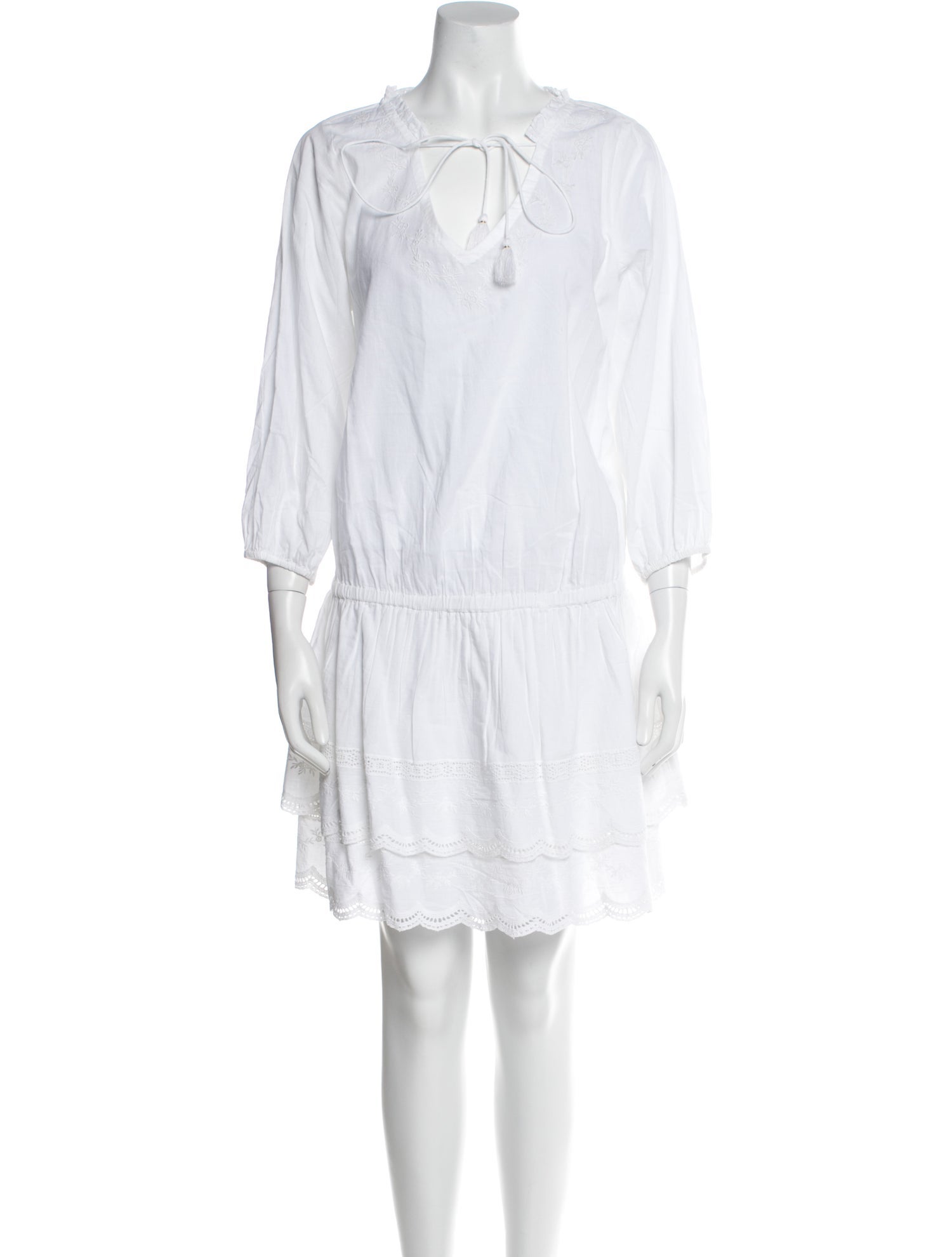 Pilyq Tie Neck Mini Dress