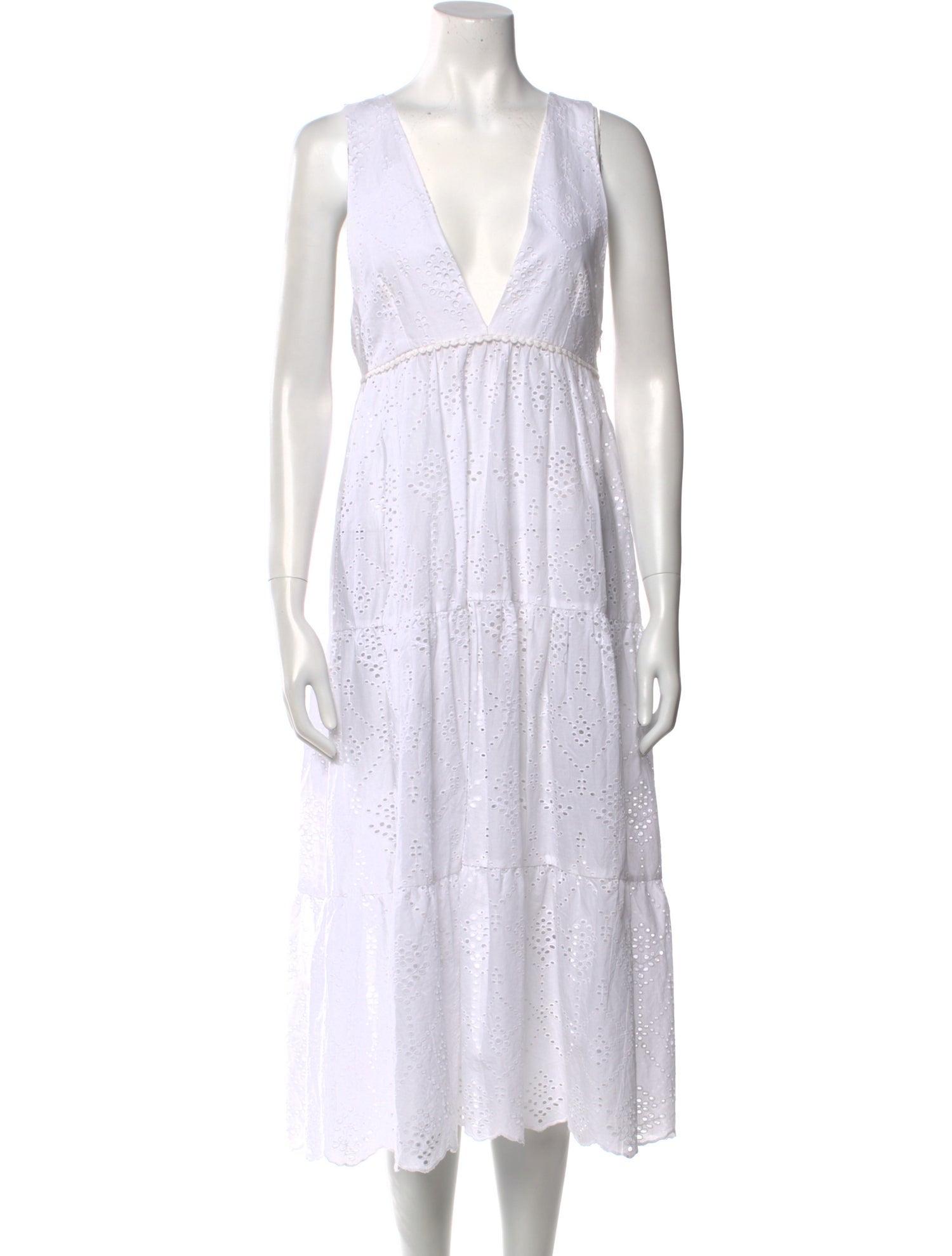 Pilyq V-Neck Midi Length Dress