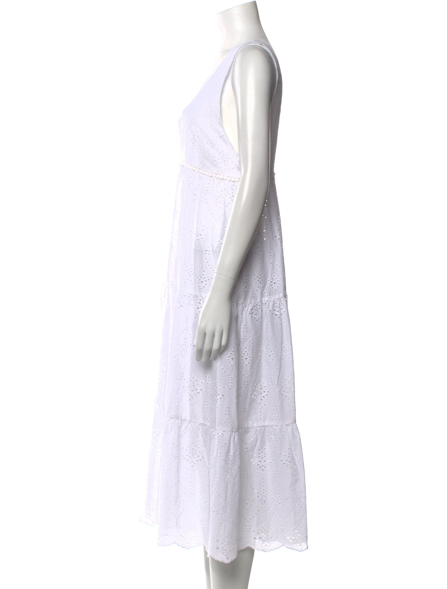 Pilyq V-Neck Midi Length Dress