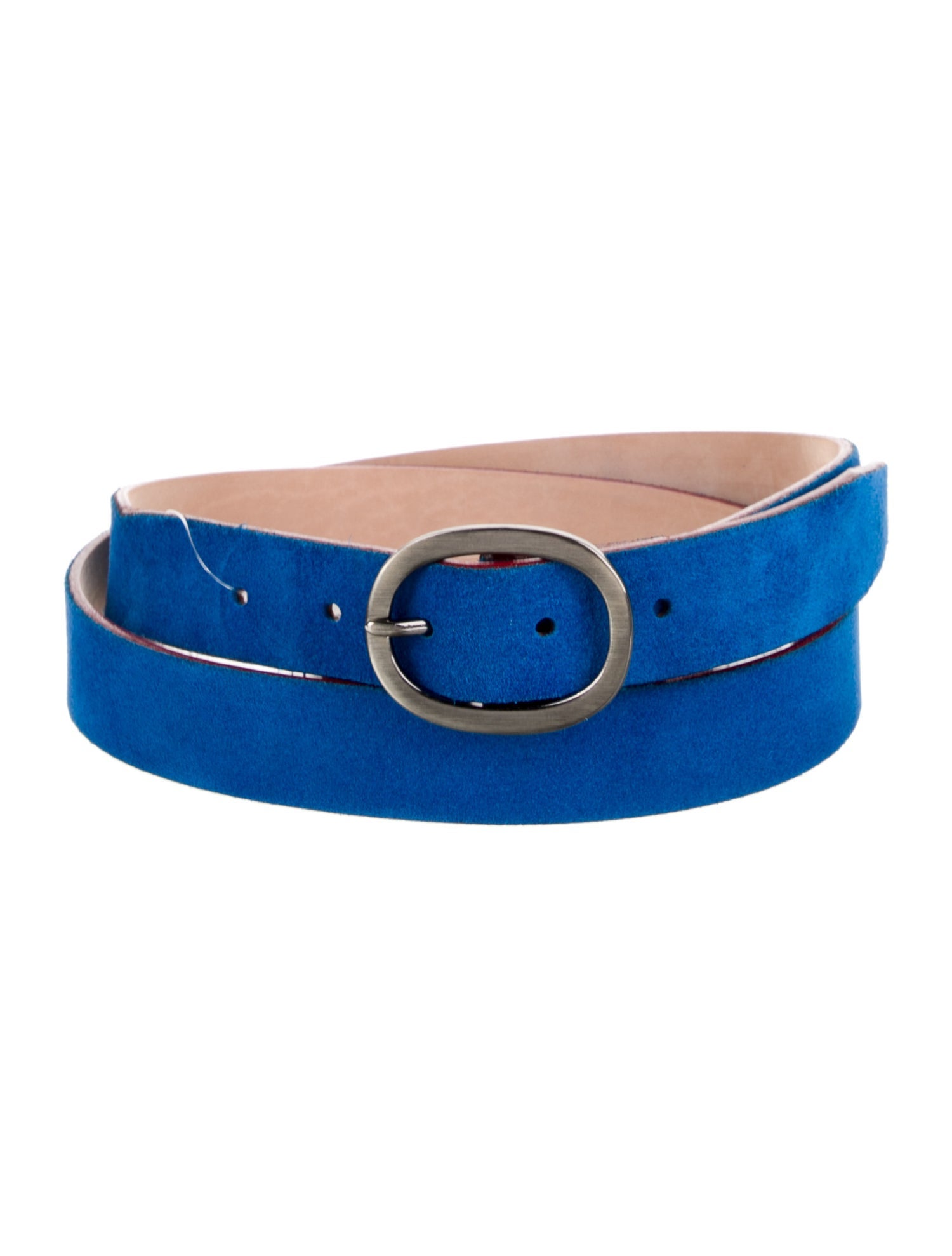 Piombo Skinny Suede Waist Belt