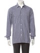Piombo Plaid Print Long Sleeve Dress Shirt