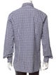 Piombo Plaid Print Long Sleeve Dress Shirt