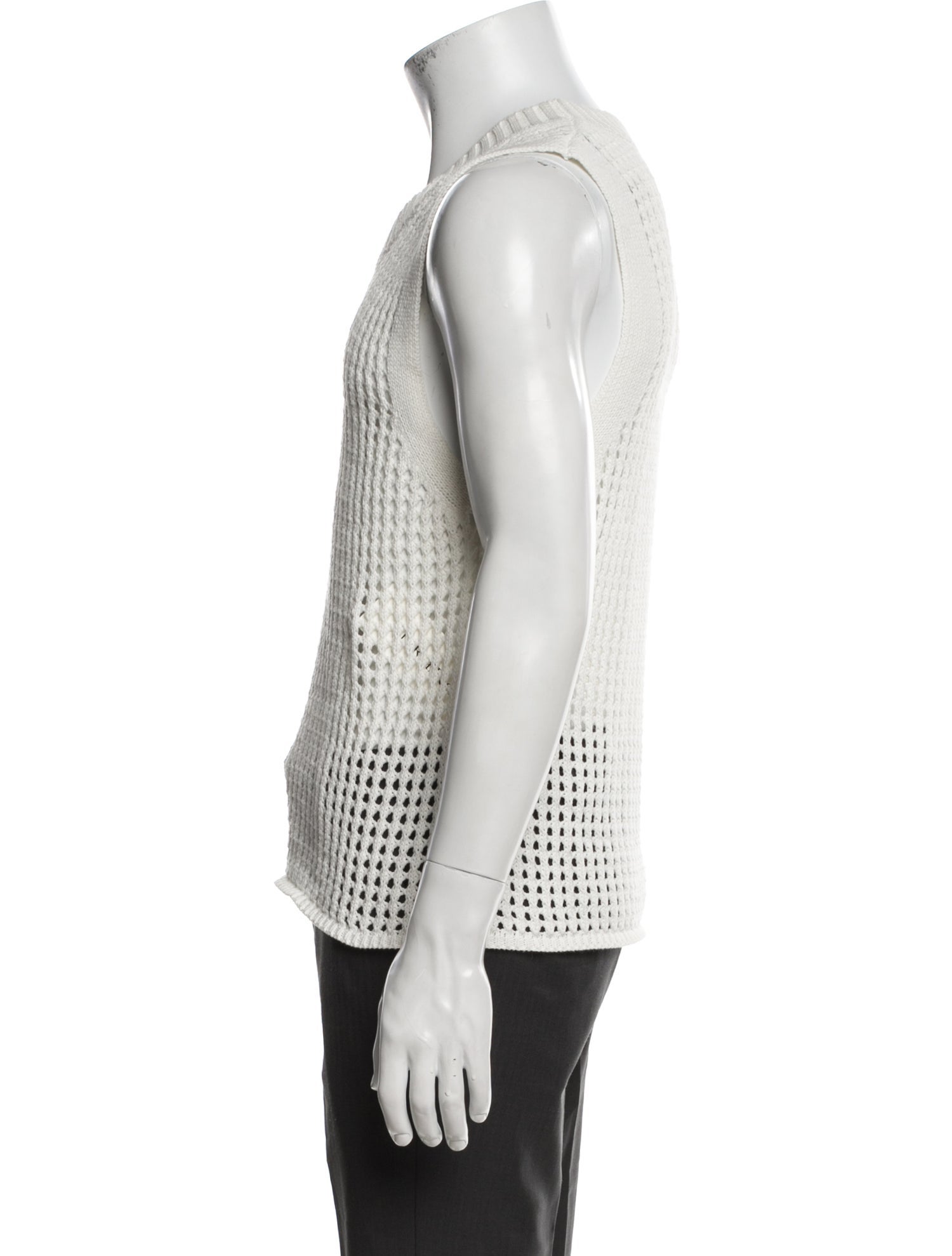 Piombo Crew Neck Sleeveless Sweater Vest