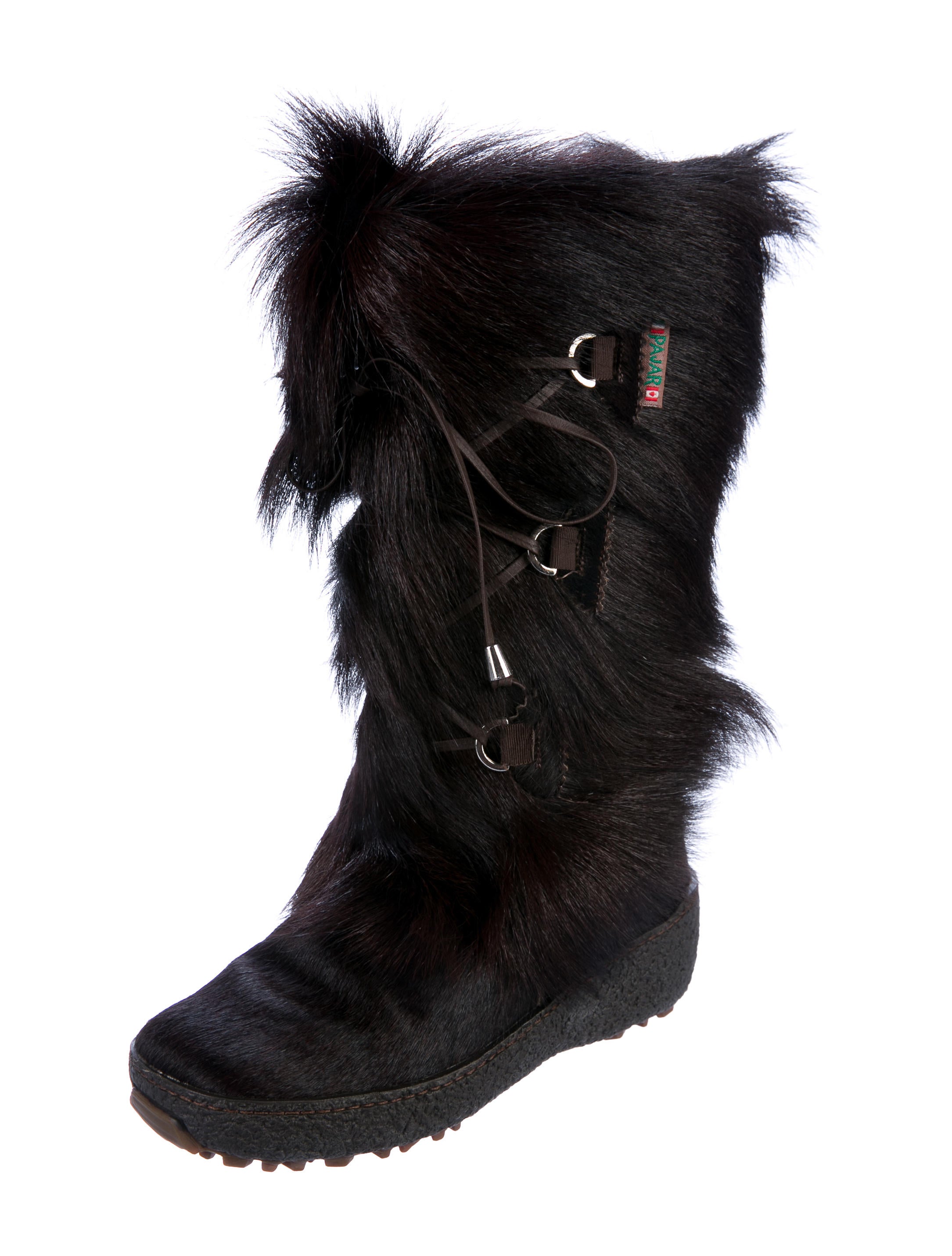 pajar rabbit fur winter boots