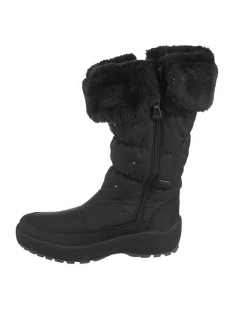 Pajar Nylon Faux Fur Trim Rain Boots