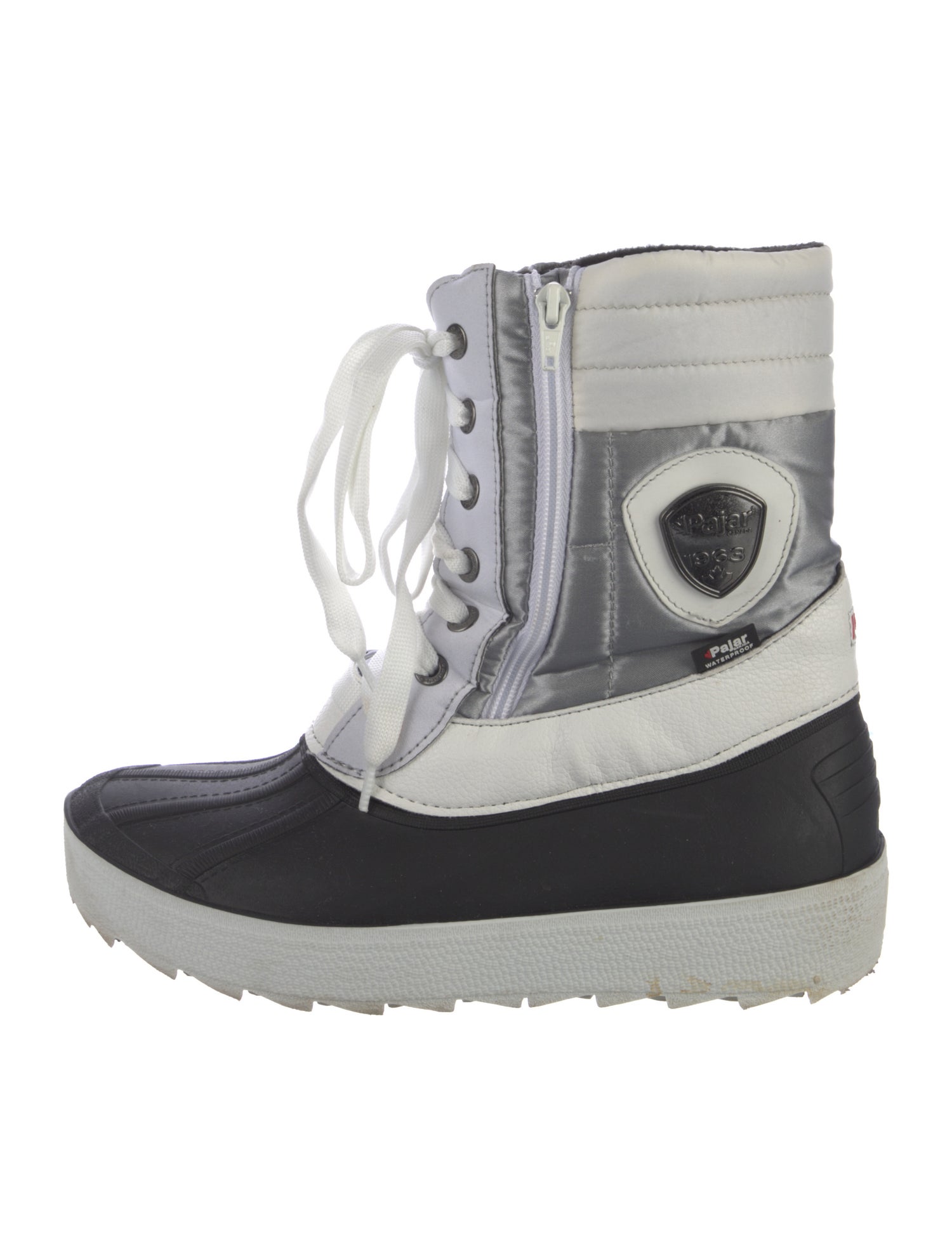 Pajar Nylon Colorblock Pattern Lace-Up Boots