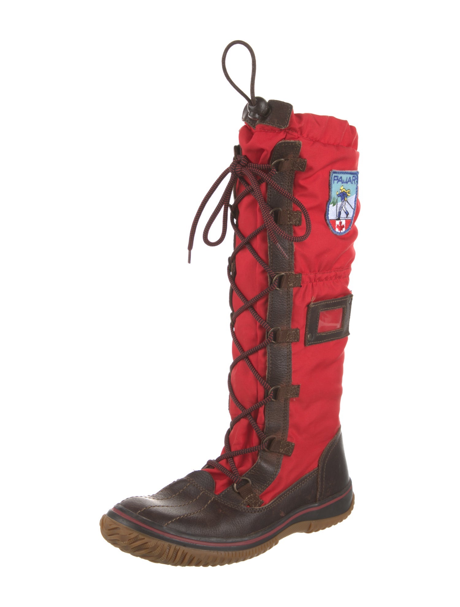 Pajar Canvas Colorblock Pattern Lace-Up Boots