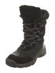 Pajar Suede Faux Fur Trim Combat Boots