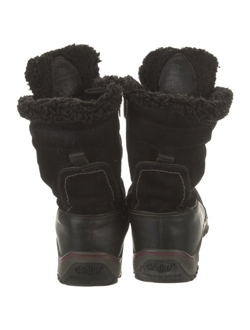 Pajar Suede Faux Fur Trim Combat Boots