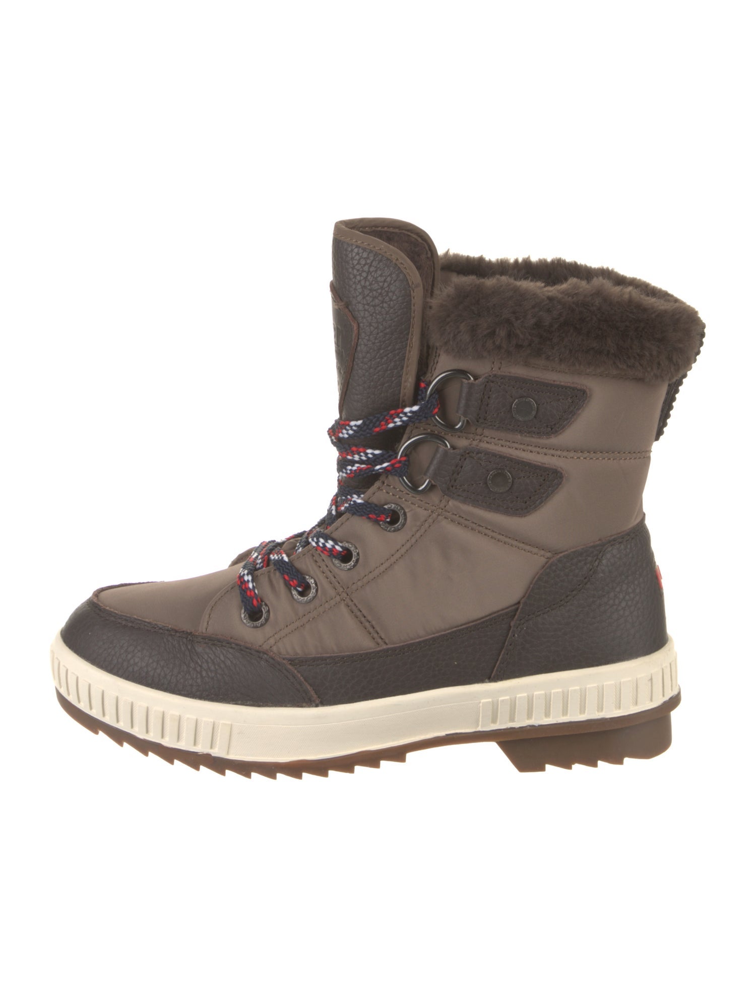 Pajar Nylon Colorblock Pattern Lace-Up Boots