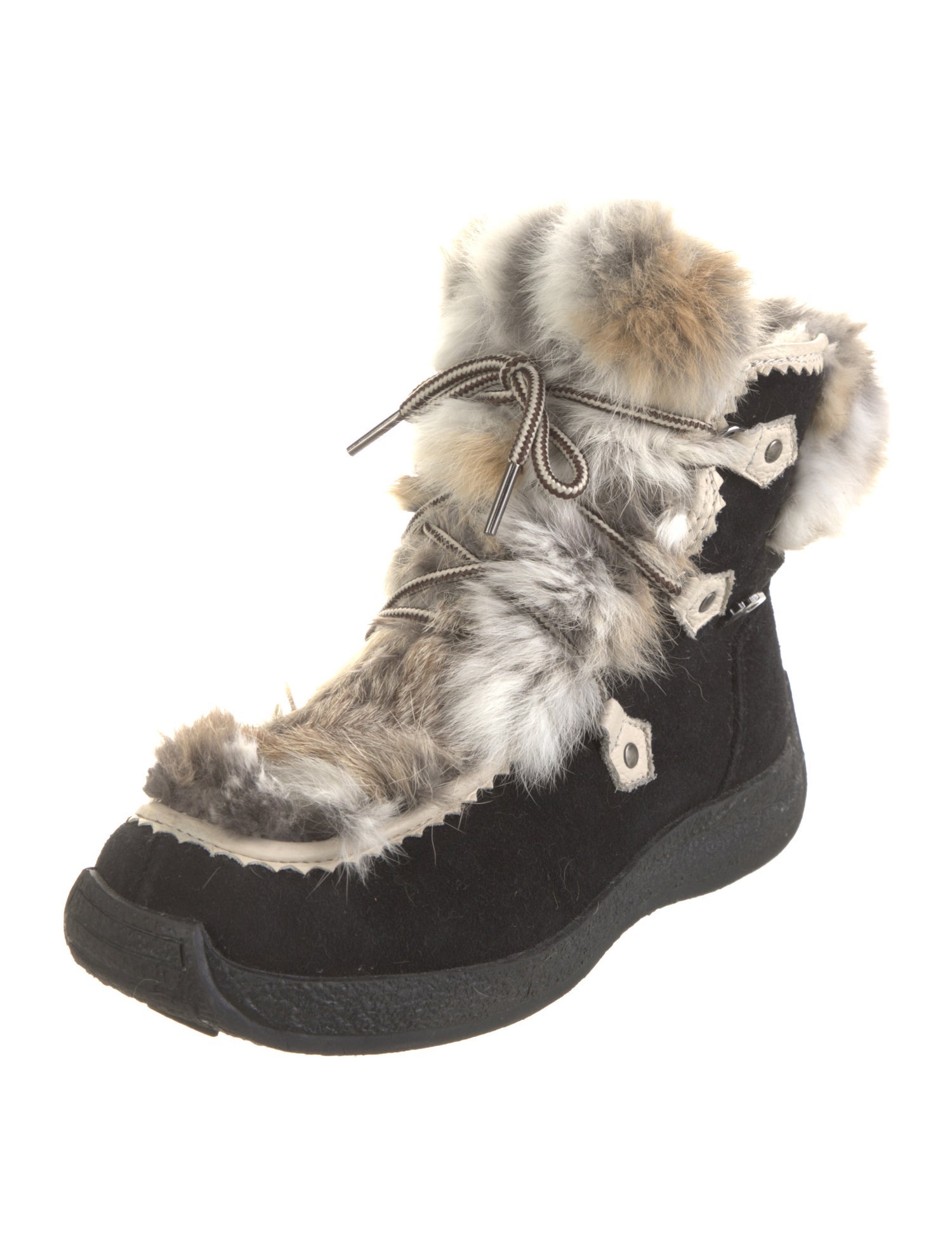 Pajar Suede Patterned Lace-Up Boots