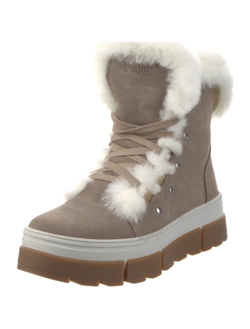 Pajar Suede Fur Trim Snow Boots