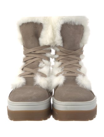 Pajar Suede Fur Trim Snow Boots