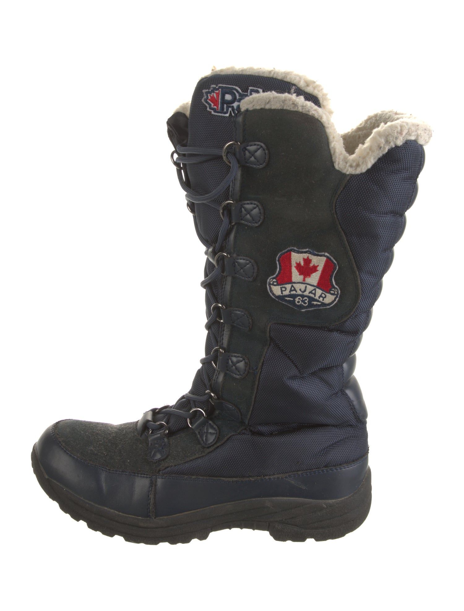 Pajar Leather Leather Trim Embellishment Combat Boots