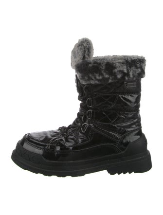 Pajar Nylon Faux Fur Trim Combat Boots