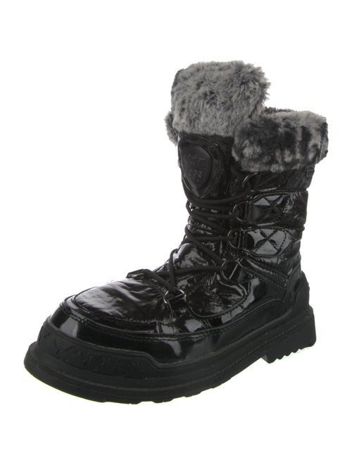 Pajar Nylon Faux Fur Trim Combat Boots