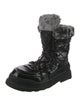 Pajar Nylon Faux Fur Trim Combat Boots