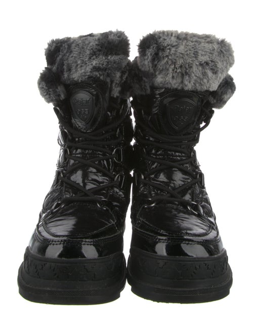 Pajar Nylon Faux Fur Trim Combat Boots