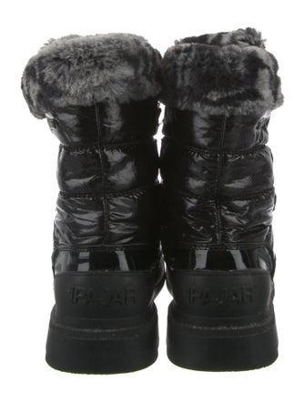Pajar Nylon Faux Fur Trim Combat Boots