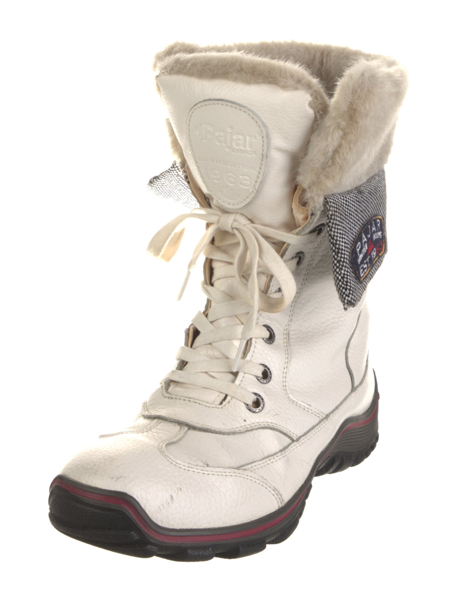 Pajar Leather Printed Lace-Up Boots